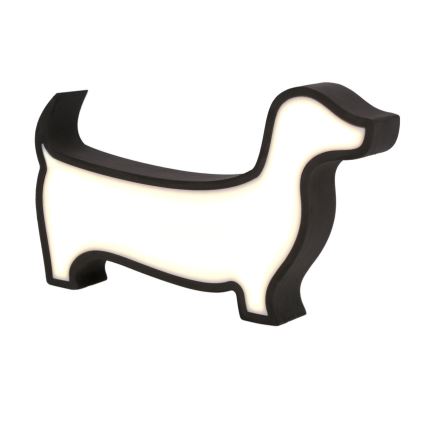 LED barns skrivbordslampa DOG LED/12W/230V svart