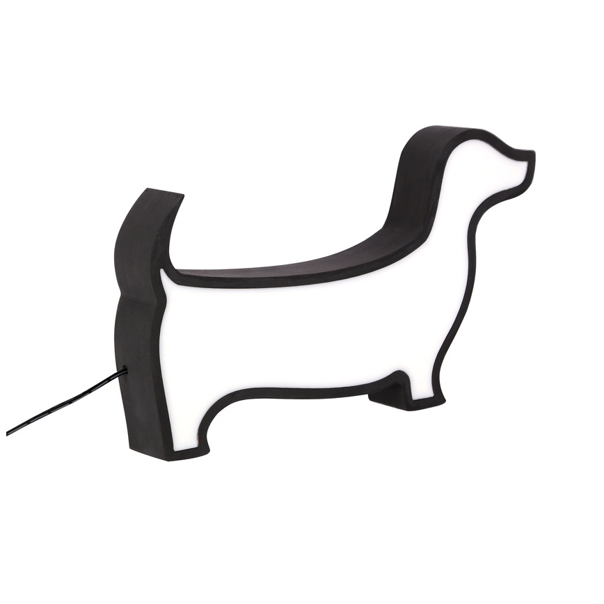 LED barns skrivbordslampa DOG LED/12W/230V svart