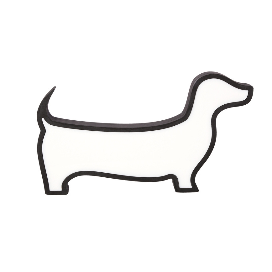 LED barns skrivbordslampa DOG LED/12W/230V svart