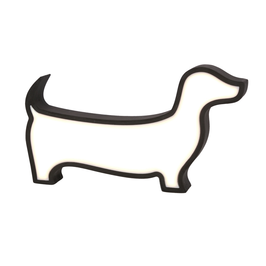LED barns skrivbordslampa DOG LED/12W/230V svart