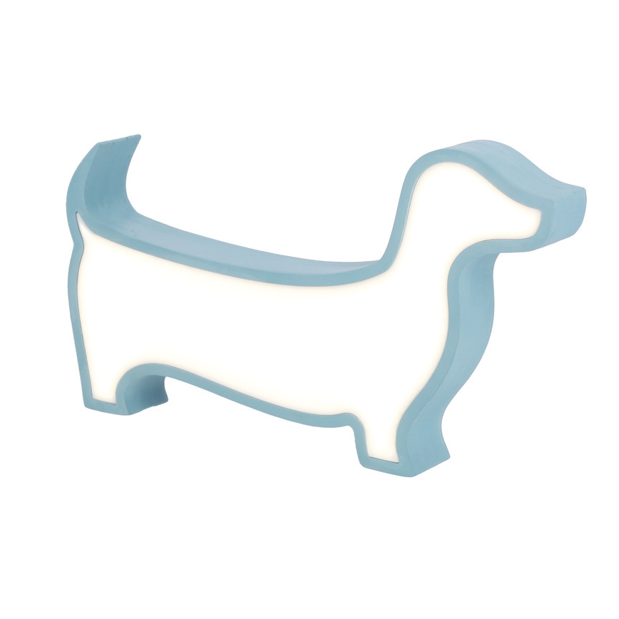 LED barnskrivbordslampa DOG LED/12W/230V blå