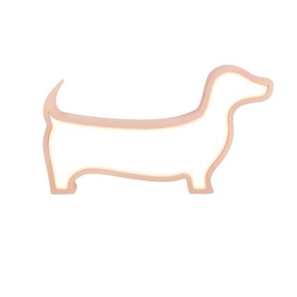 LED barnskrivbordslampa DOG LED/12W/230V rosa