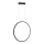 LED Bathroom ljuskrona on a string SATURNO LED/28W/230V IP44 antracit