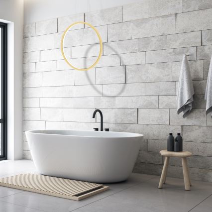 LED Bathroom ljuskrona on a string SATURNO LED/28W/230V IP44 gyllene