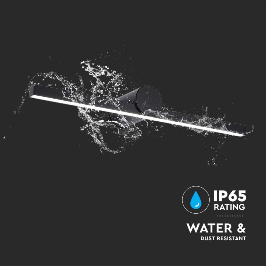 LED-belysning för badrumsspegel 10W/230V 4000K IP65 svart