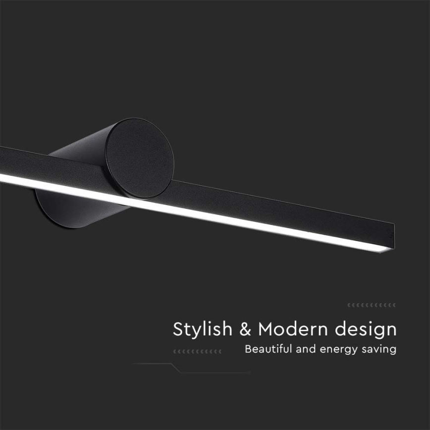 LED-belysning för badrumsspegel 10W/230V 4000K IP65 svart