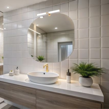 LED-belysning för badrumsspegel APA LED/6W/230V 40 cm IP44 guld