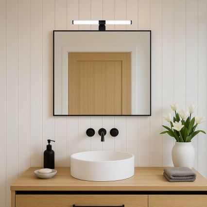 LED-belysning för badrumsspegel APA LED/6W/230V 40 cm IP44 svart