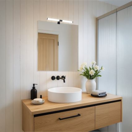 LED-belysning för badrumsspegel APA LED/6W/230V 40 cm IP44 svart