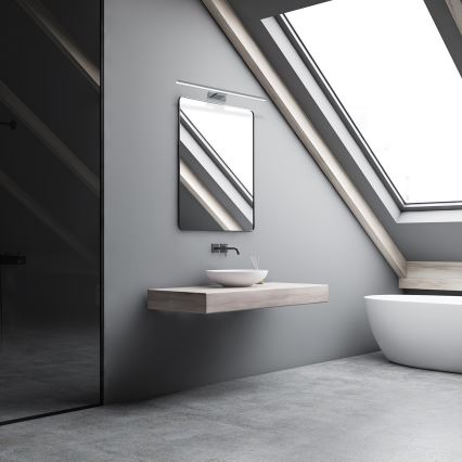 LED-belysning för badrumsspegel SHINE LED/13,8W/230V 60 cm IP44 blank krom