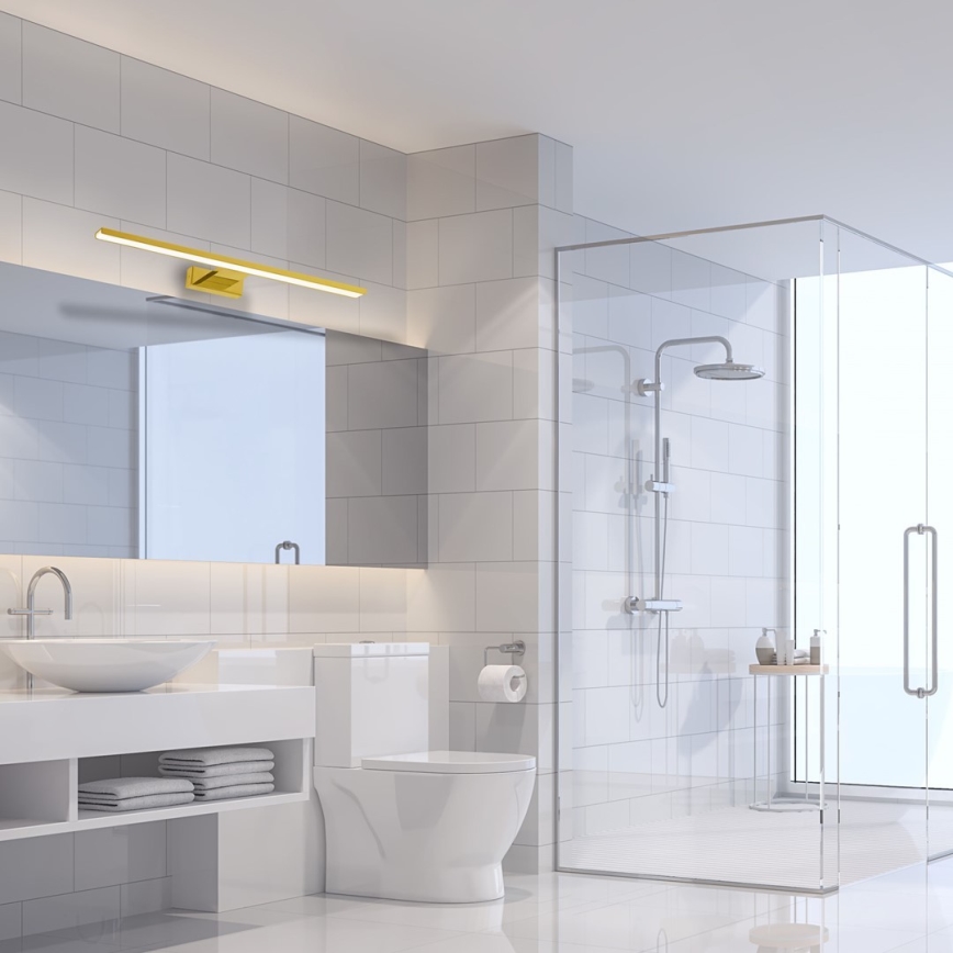LED-belysning för badrumsspegel SHINE LED/13,8W/230V 60 cm IP44 guld