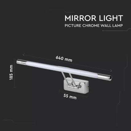 LED-bildlampa 1xLED/12W/230V 3000K