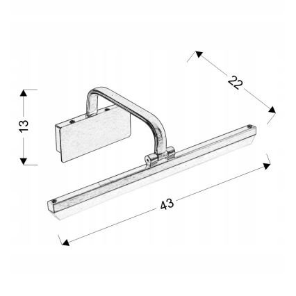 LED-bildlampa HANG LED/8W/230V