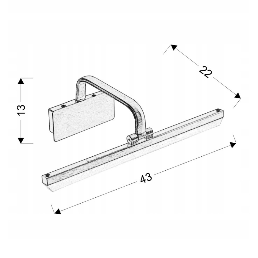 LED-bildlampa HANG LED/8W/230V