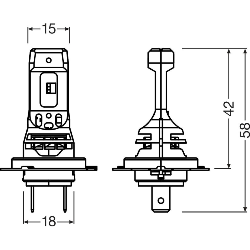 LED-bilglödlampa NIGHT BREAKER SPEED H7 PX26d/16W/12V 6000K - Osram