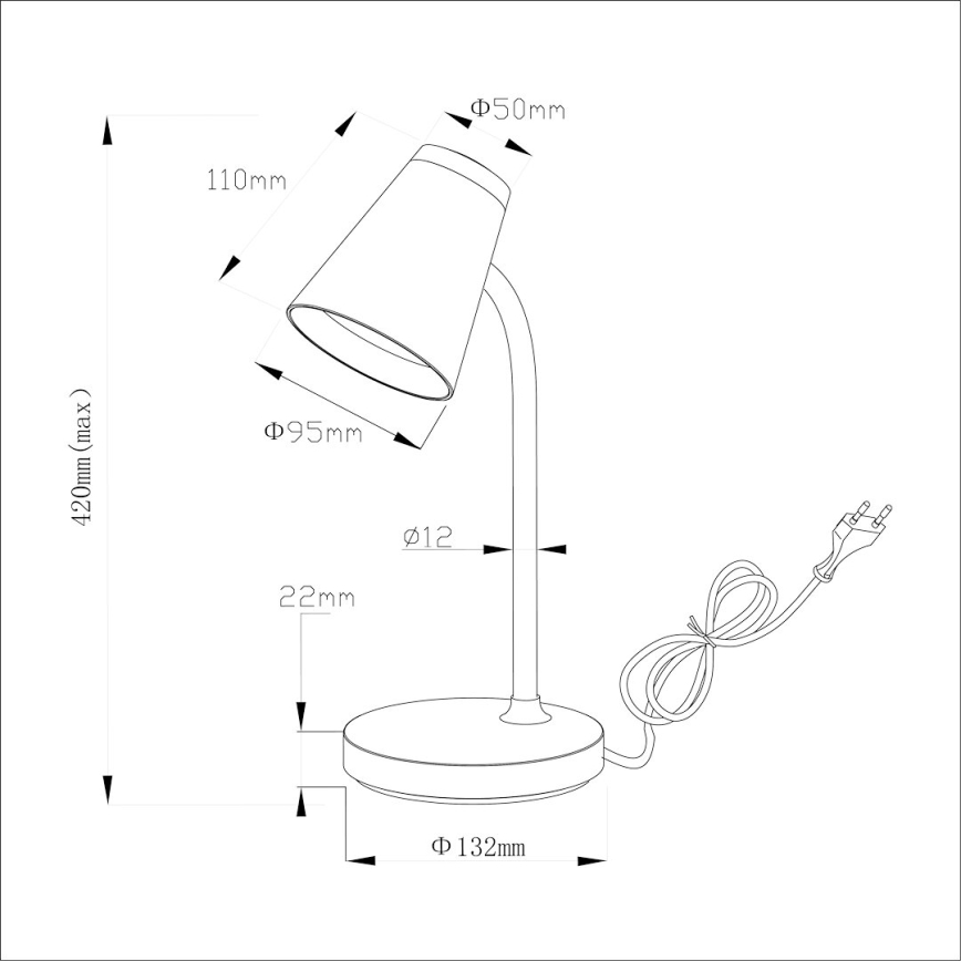 LED bordslampa CHICO LED/4,5W/230V svart