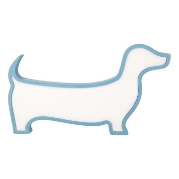 LED Bordslampa för barn DOG LED/12W/230V blå