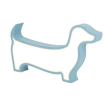 LED Bordslampa för barn DOG LED/12W/230V blå
