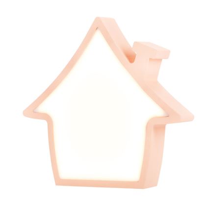 LED Bordslampa för barn HOUSE LED/10W/230V Rosa