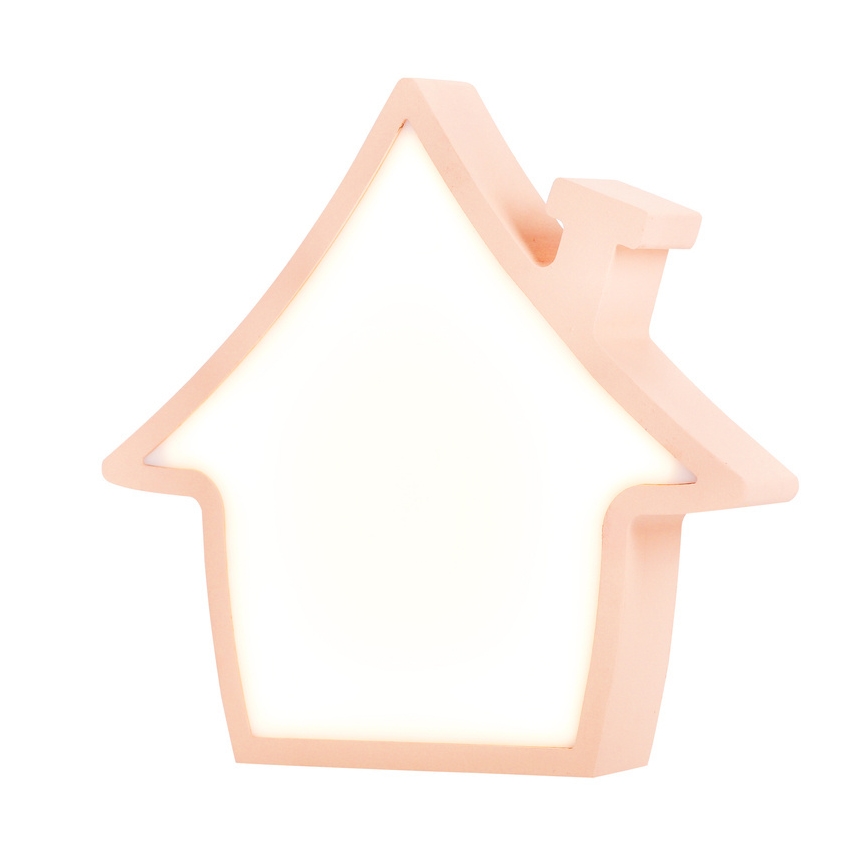 LED Bordslampa för barn HOUSE LED/10W/230V Rosa