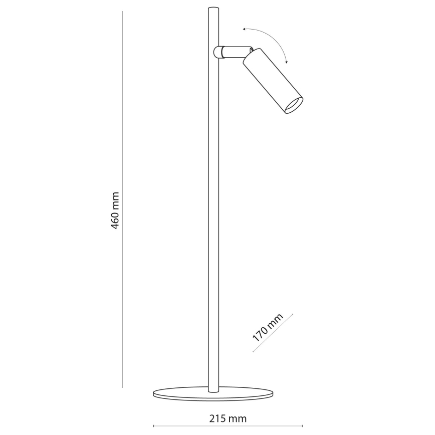 LED Bordslampa LAGOS 1xG9/6W/230V 4000K svart/guld