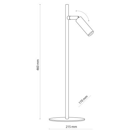 LED Bordslampa LAGOS 1xG9/6W/230V 4000K vit