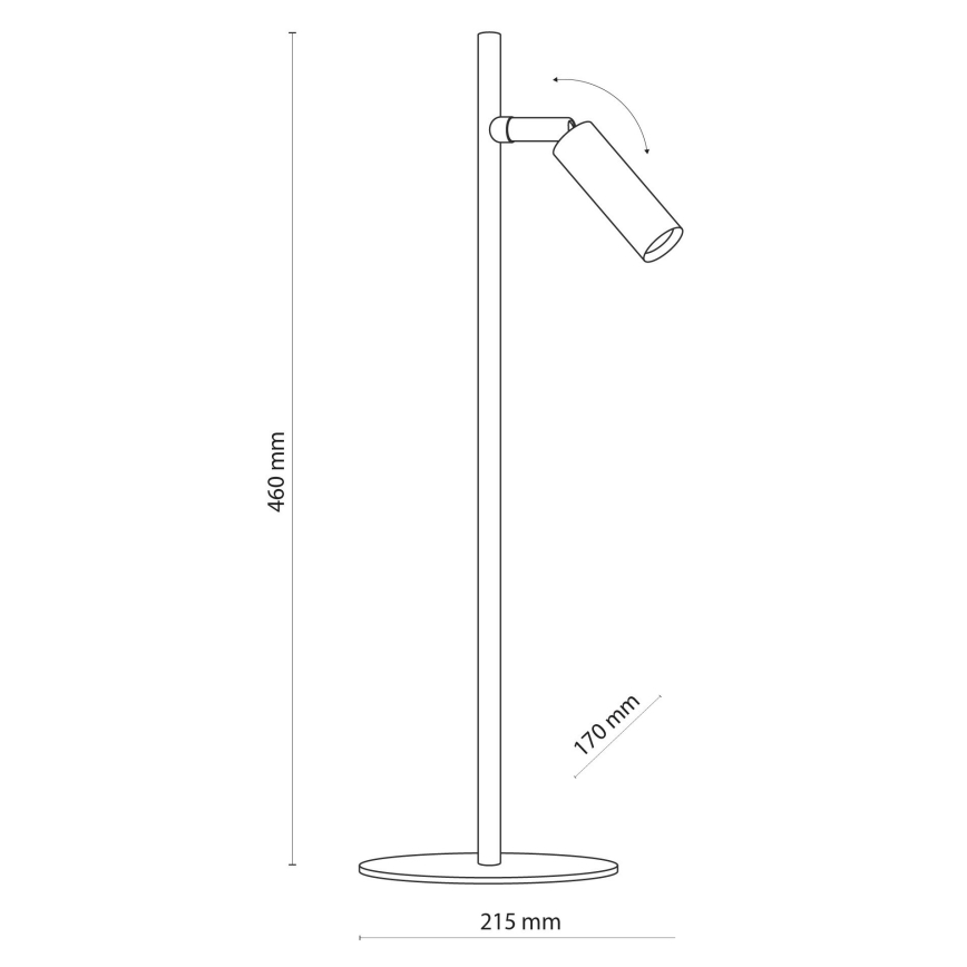 LED Bordslampa LAGOS 1xG9/6W/230V 4000K vit