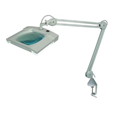LED bordslampa med förstoringsglas  Data kontakt  klipem LED/5W/230V