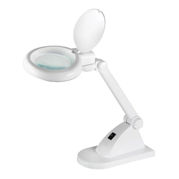 LED Bordslampa med förstoringsglas LED/6W/230V vit