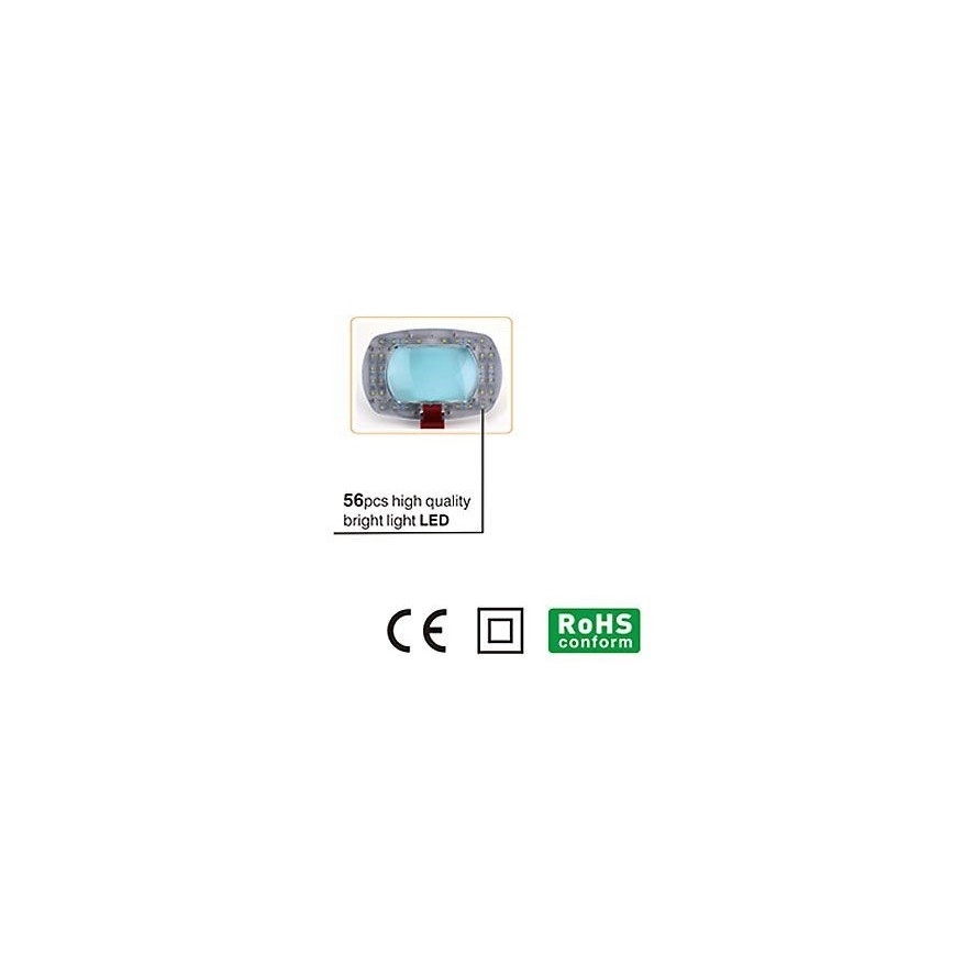 LED bordslampa med förstoringsglas LED/7W/230V 6500K vit