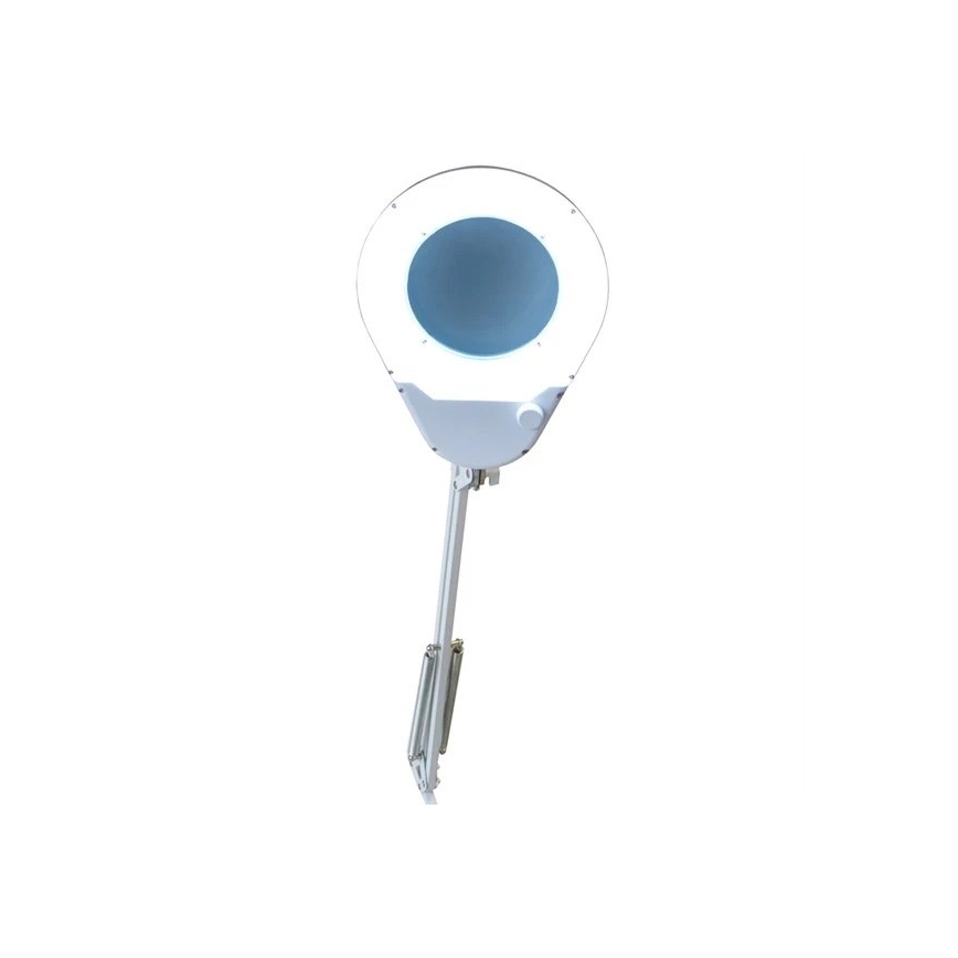 LED bordslampa med förstoringsglas LED/9W/230V vit/skinande krom