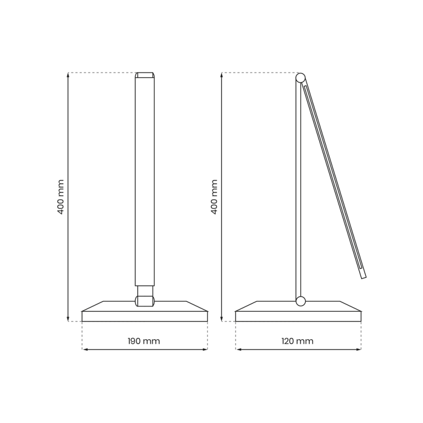 LED bordslampa med trådlös laddning VARIO LED/5W/230V 3000-6000K svart