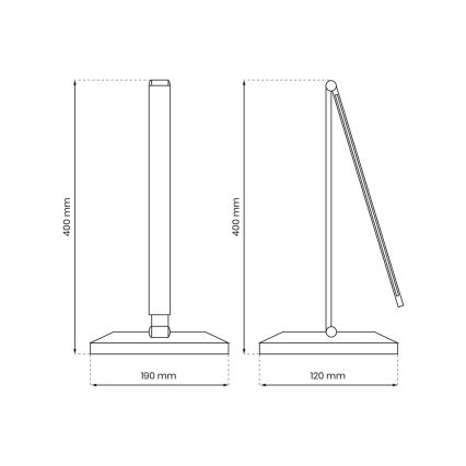 LED bordslampa med trådlös laddning VARIO LED/5W/230V 3000-6000K vit