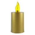 LED Candle LED/2xAA varm vit 10,8 cm guld