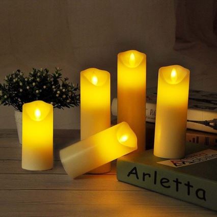 LED Candle LED/2xAA varm vit 12,5 cm