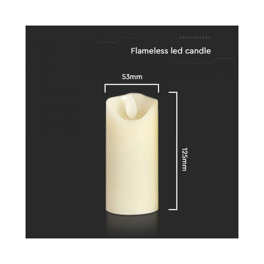 LED Candle LED/2xAA varm vit 12,5 cm