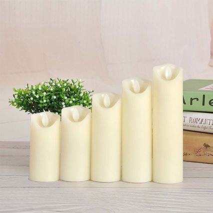 LED Candle LED/2xAA varm vit 17,5 cm