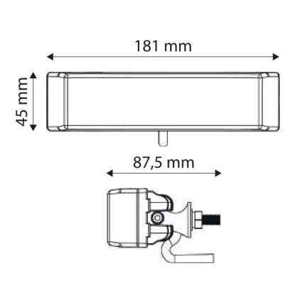 LED CARLyktor CREE LED/18W/10-30V IP67 6000K