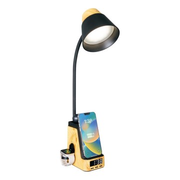 LED+CCT Dimbar bordslampa med trådlös QI-laddning IDEAL LED/8W/230V 2700/4000/5000K beige
