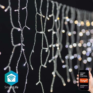 LED Christmas curtain 240xLED/11 functions 8m IP65 Wi-Fi Tuya warm to cool vit