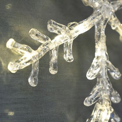 LED Christmas window decoration 16xLED/3xAA varm vit