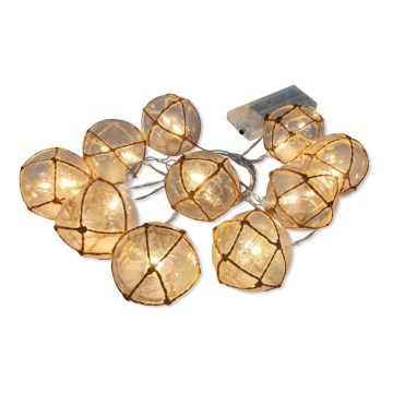 LED Dekoration belysning AHNE 10xLED/2xAA