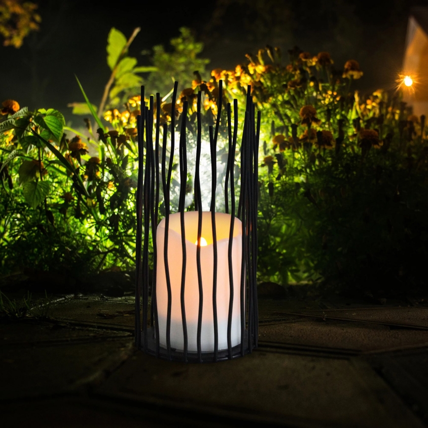 LED Dekorativ armatur för utomhusbruk NYBORG LED/2xAA 22 cm IP44 varm vit