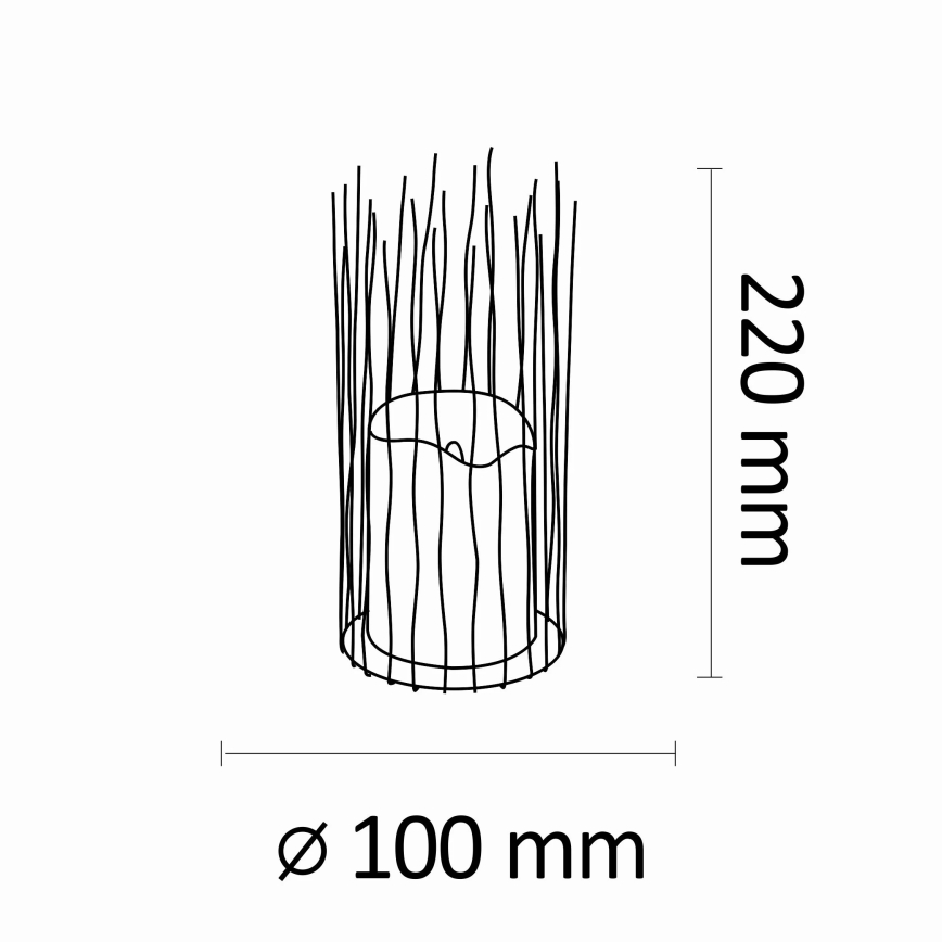 LED Dekorativ armatur för utomhusbruk NYBORG LED/2xAA 22 cm IP44 varm vit