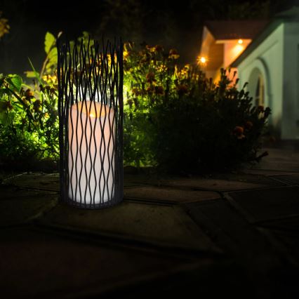 LED Dekorativ armatur för utomhusbruk NYBORG LED/2xAA 35 cm IP44 varm vit
