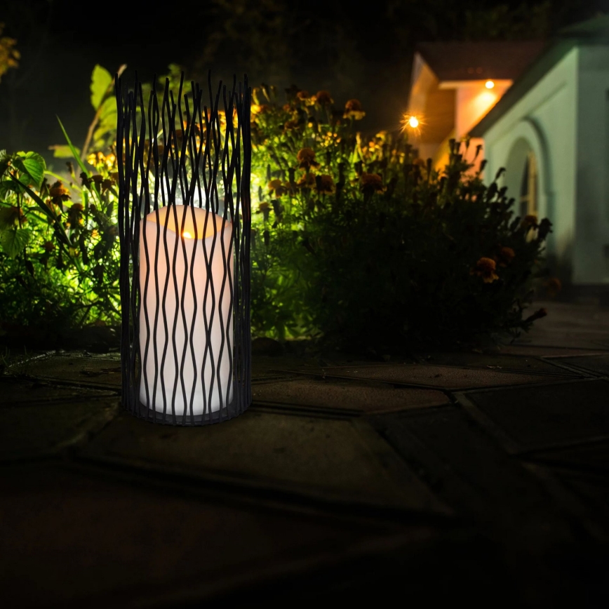 LED Dekorativ armatur för utomhusbruk NYBORG LED/2xAA 35 cm IP44 varm vit