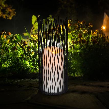 LED Dekorativ armatur för utomhusbruk NYBORG LED/2xAA 35 cm IP44 varm vit