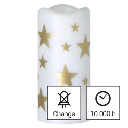 LED Dekorativ projektor LED/3xAAA stjärnor varm vit
