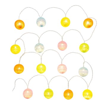 LED Dekorativ slinga 16xLED/2xAA 3,3m varm vit