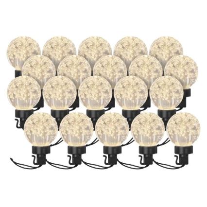LED dekorativ utomhusslinga 20xLED/12,6m IP44 varm vit